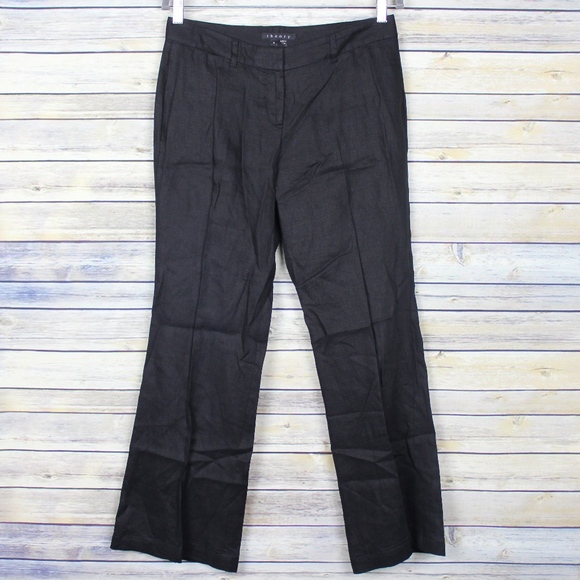 Theory Pants - Theory Faye Linen Wide Leg Travel Pants Trousers